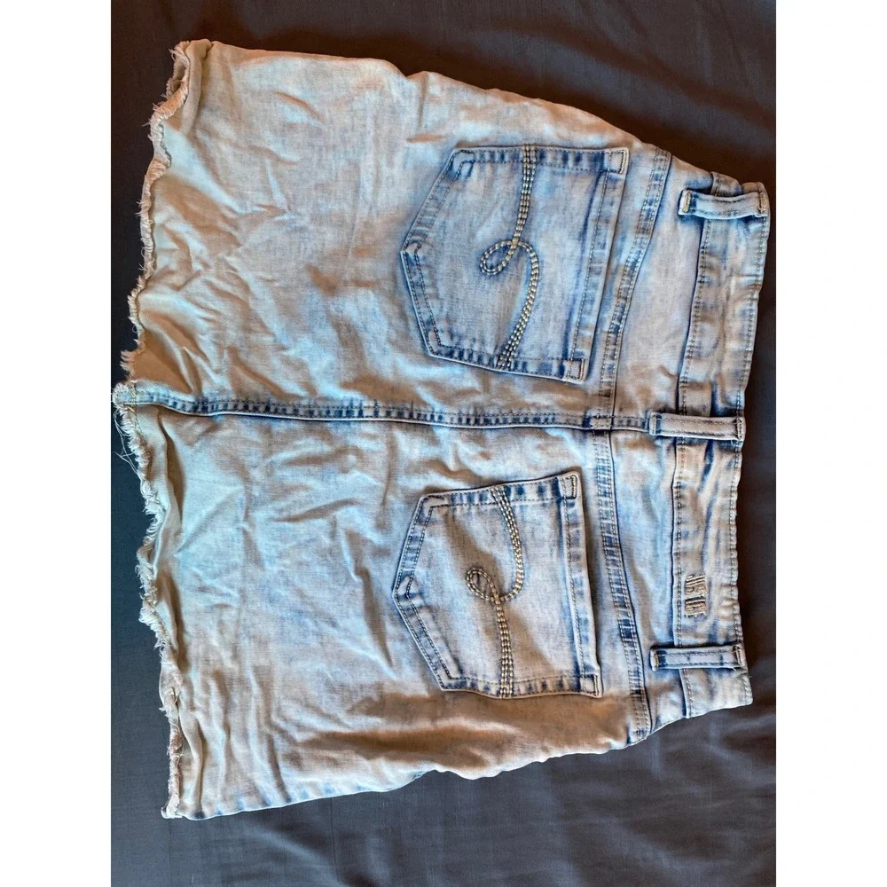 Justice denim skort
